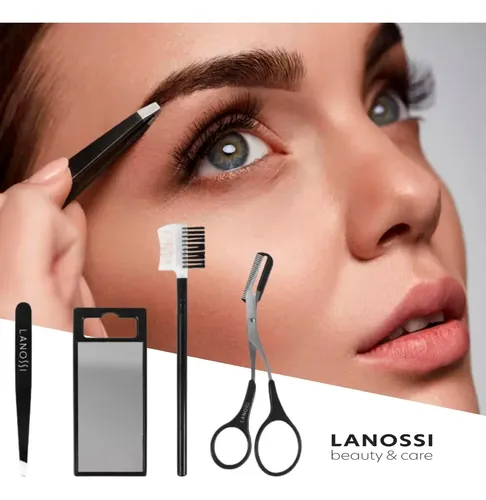 Kit De Cuidado Para Cejas ,cepillo+espejo+pinza De Depilar