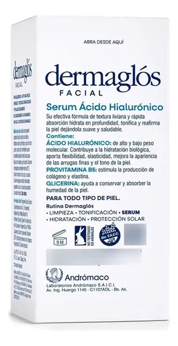 Sérum Facial Dermaglós Ácido Hialurónico X 30 Ml