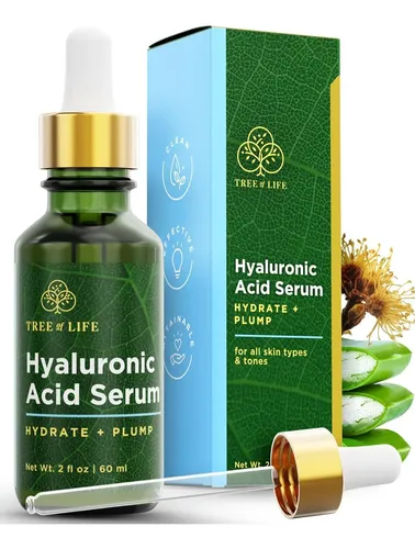 Sérum De Ácido Hialurónico Tree Of Life Para Rostro, 2 Onzas