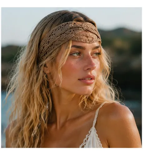 * 3pcs Diadema Bandana Tejida A Crochet Para Pelo