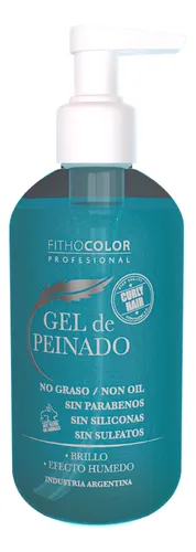 Gel De Peinado Fithocolor Efecto Húmedo X 250ml