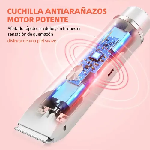 2 En 1 Rasuradora Eléctrica Mujer, Depiladora Facial Mujer