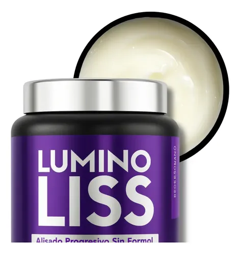 Crema Alisadora Lumino Liss Antifrizz 1kg Pote Sin Formol Tendencia Alisado