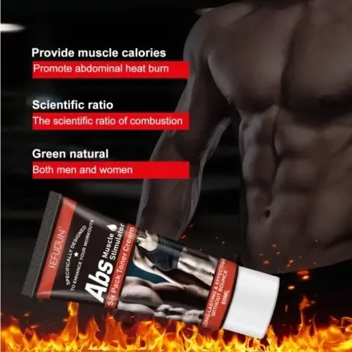 Crema Estimuladora Muscular Abs De 2 Piezas Para Tensar