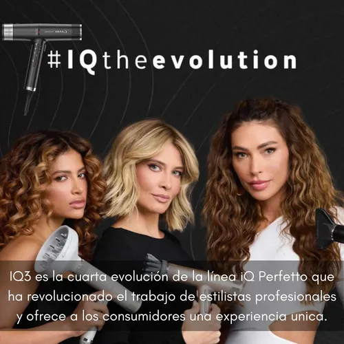 Secador Pelo Gama Italy Iq3 Perfetto Professional Black 1600