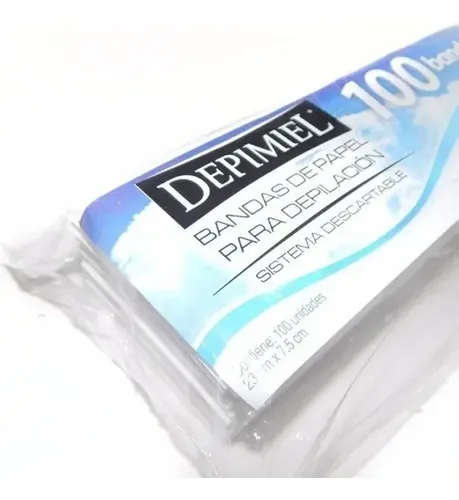 Bandas Depilatorias Descartable Roll On Depimiel 6pa De 100u