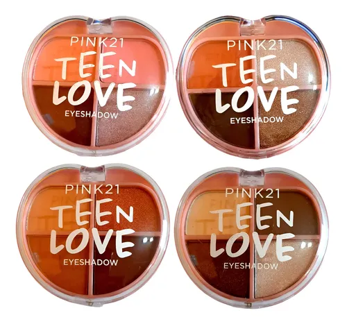 Paleta Pocket 4 Sombras Mixtas Teen Love Eyeshadow Pink21