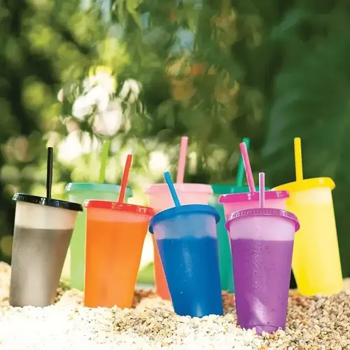 Jsjx Juego De 20 Vasos Mágicos De 710 Ml, Cambian De Color,