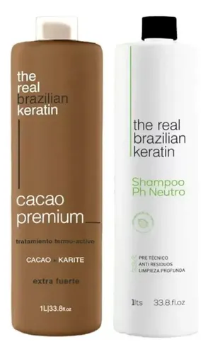 Alisado Cacao Premiun + Shampoo Neutro The Real Brazilian