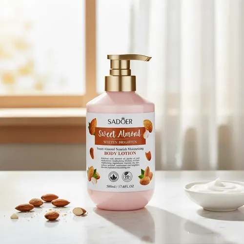 Body Lotion Sadoer Sweet Almond Whiten Brighten 500 Ml