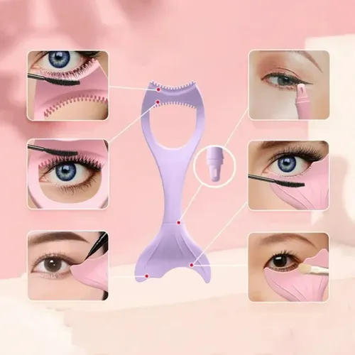 Plantilla Guía Maquillaje Ojos Delineado Pestañas Sombras