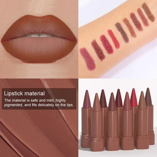 Labial Delineador Combo Evpct Nude Brown 13 Tonos Mate