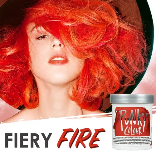 Tinte De Pelo Punky Fire Semipermanente, 100 Ml, Vegano, 25