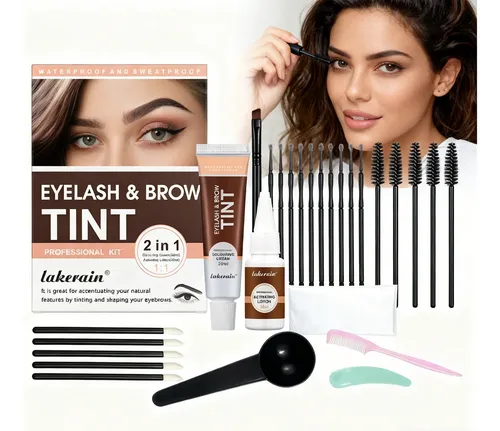 Kit De Tinte Para Cejas Y Pestañas, Color Duradero