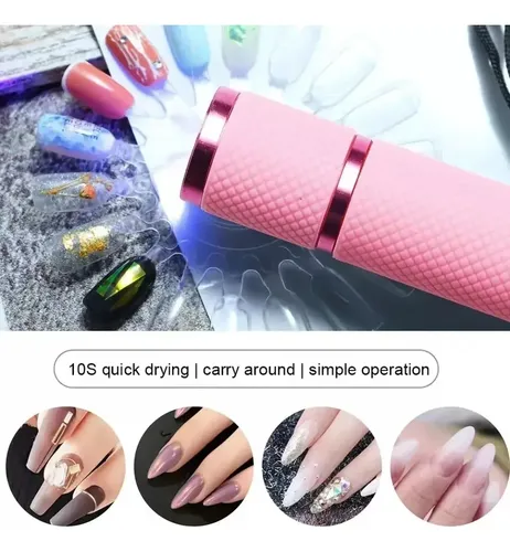 Linterna UV/LED de para uñas esculpidas y gelificadas portátil