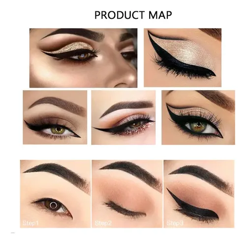 Delineador De Ojos Negro 1pbrwomen Liquid Duradero Sx