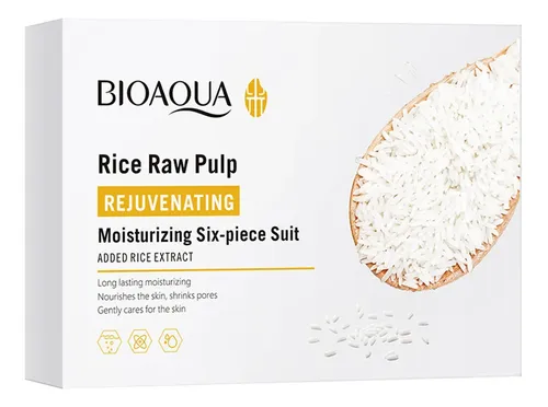 Set De Cuidado De Piel Con Extracto De Arroz – 6 Piezas