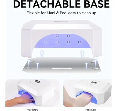 Lámpara De Uñas Uv Led Makartt Aurora 36w Recargable