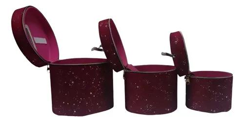 Set X3 Organizador De Maquillaje Redondo Cosméticos Belleza