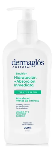 Crema Corporal Dermaglós Hidratación Inmediata X 300 G