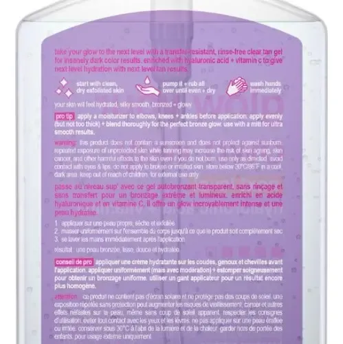 Gel Autobronceador B.tan, Increíblemente Oscuro, Morado 473m