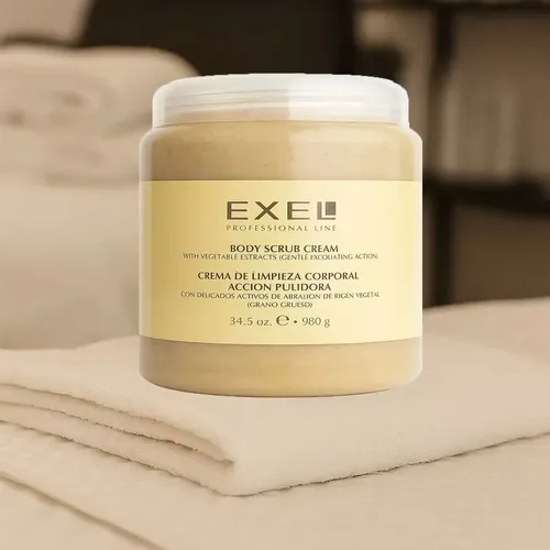 Crema Limpieza Corporal Accion Pulir Exel Grano Grueso 980ml