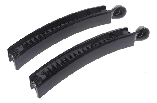 Pack De 2 Pinzas Para El Pelo Negras Cuadradas Con Forma De