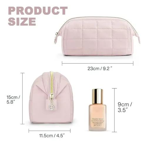 Bolsa De Maquillaje Viajera Algodón Acolchado#yyy
