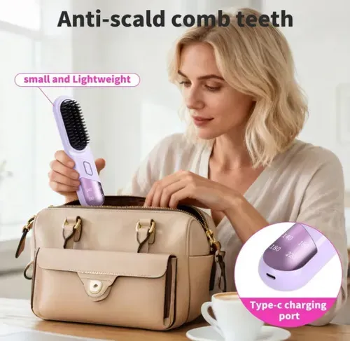 Cepillo Alisador Eléctrico Para Cabello