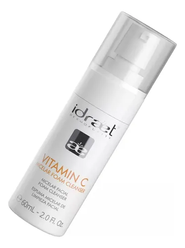 Espuma Limpieza Facial Idraet Vitamina C Micelar 60ml Desmaquilla