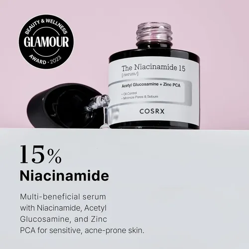 The Niacinamide 15 Serum – Cosrx Momento de aplicación Día/Noche Tipo de piel Todo tipo de piel