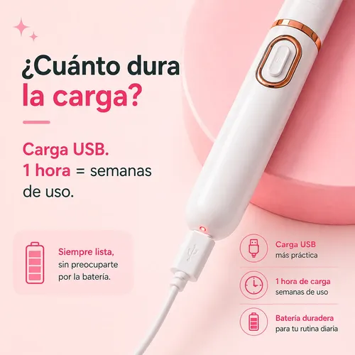 Depiladora Eléctrica Mujer Bikini Recargable Usb Suave