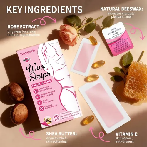 Kit De Depilación Con Cera Para Mujeres Para Rostro, Cejas Y