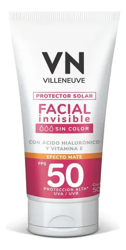 Vn Protector Solar Facial Efecto Mate Fps 50 50 Ml