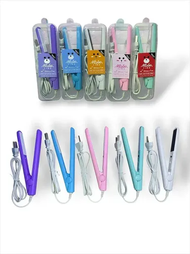 Beauty Mini Plancha Flequillo Viajera Colores Portatil Pelo