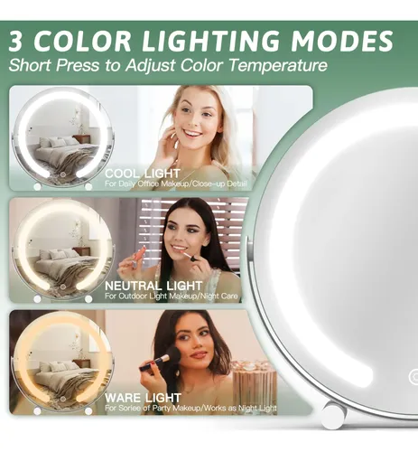 Espejo De Maquillaje Rolove Espejo De Tocador Con Luces 30 C