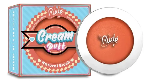 Rubor en Crema Rude Cream Puff Natural Blush Tono Creamsicle de 6 g
