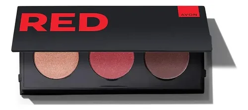 Avon Paleta De Sombras Trio De Sombras Ojos Maquillaje Nude Color Rojo- Red