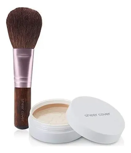 Base Mineral Sheer Cover Tono Medio 4g Con Brocha