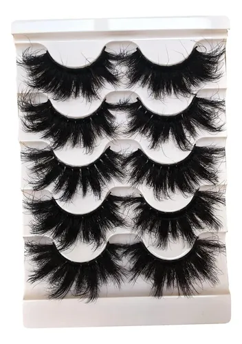 Pestañas Postizas 25mm Lux Gmagictobo Lujo 5 Pares