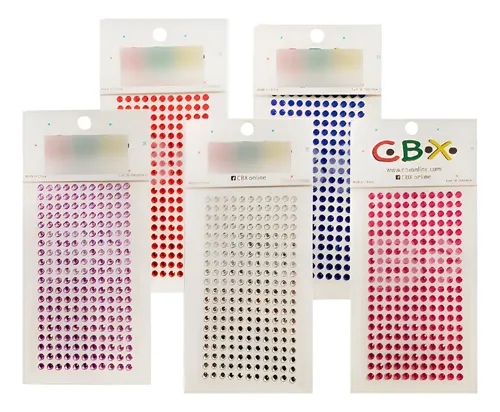 Sticker Strass Plata X Plancha