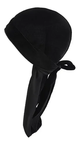 Bandana De Unisex Headwear Silk Pirate Cap Wrap Hat Navy +
