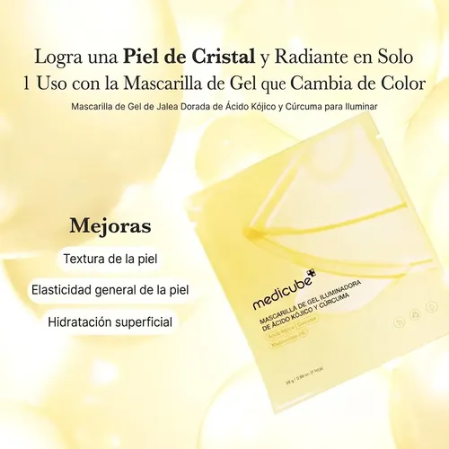 Máscarilla Medicube Con Ácido Kójico Y Cúrcuma X4