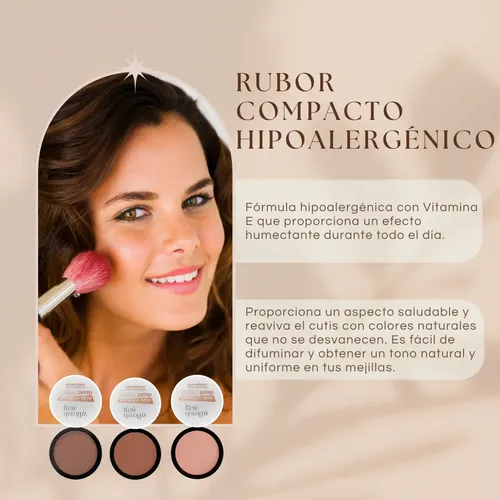 Rubor Compacto Hipoalergénico Con Vitamina E – Dorothy Gray