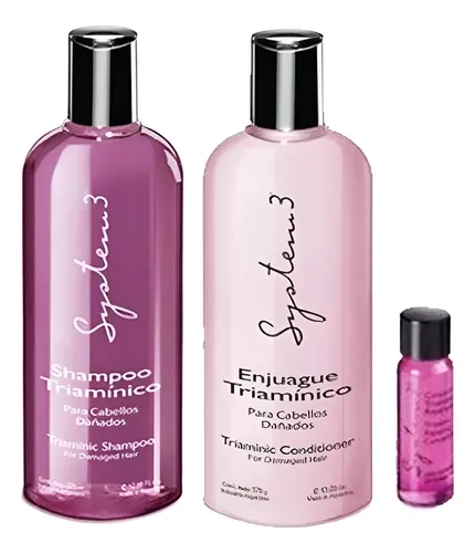 Combo Triamínico System 3 Shampoo Acondic 375gr Ampolla