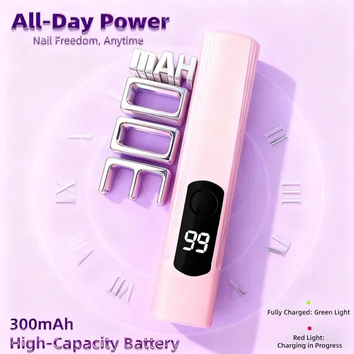 Lámpara Uv Portátil Para Uñas Gel Con Pantalla Led