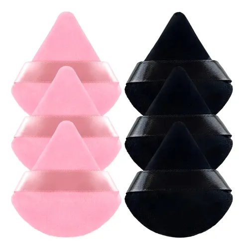 6 Esponjas Triangulares Para Maquillaje Facial
