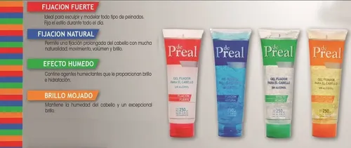 De Preal Gel Fijación Fuerte Pomo X 250g Sin Alcohol