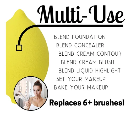Esponja De Maquillaje Ally Things Beauty Thirsty Lemon Yello