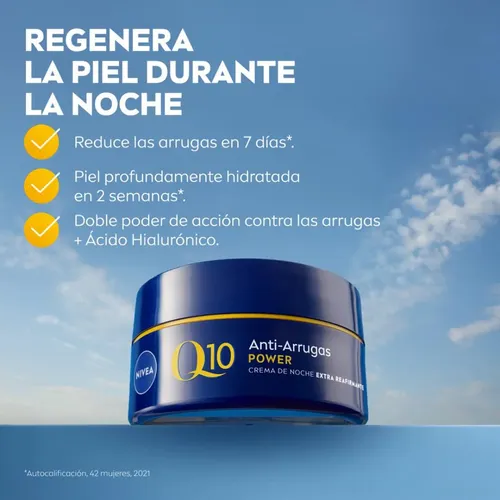 Crema Facial Antiarrugas Noche Q10 Power Nivea 50ml